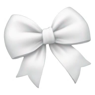 cute white bow sticker