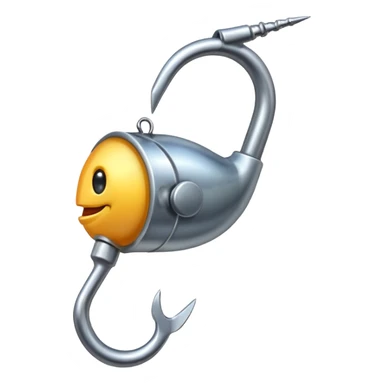 fishing rod hook sticker