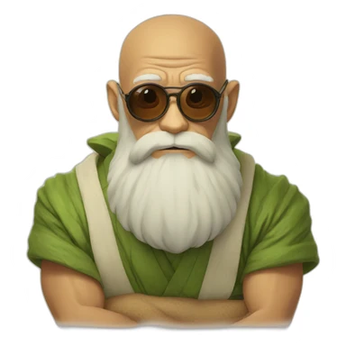 Master Roshi turtle sticker