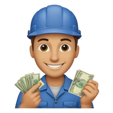mechanic with money sticker