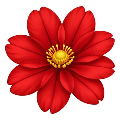 Red flover sticker