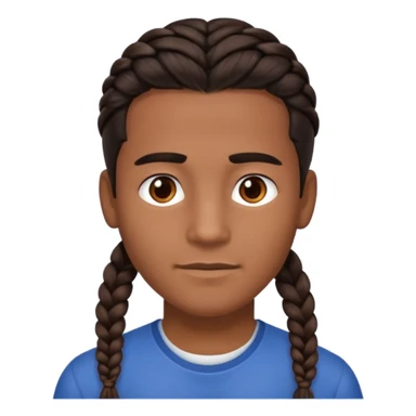 men and, haired, braided, brunet sticker