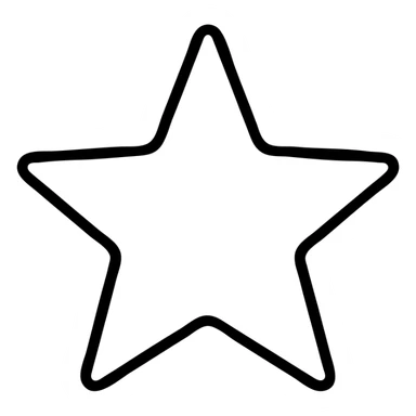 star icon outline sticker