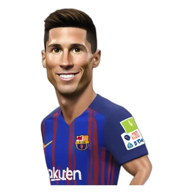Cristiano Ronaldo violet Lionel Messi sticker