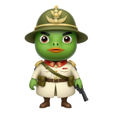 pepe soldier sticker