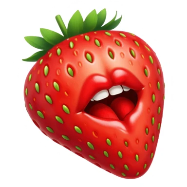 strawberry 🍓 and red kiss 💋  sticker