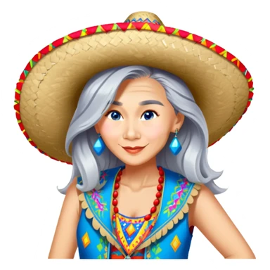 Fiestero with Sombrero sticker