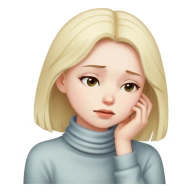 girl dead covering her neck  sticker