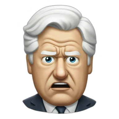 angry Boris Yeltsin sticker