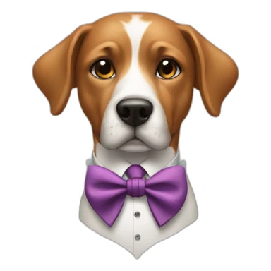 fancy_dog with tie sticker