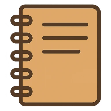 notebook icon in a general style sticker