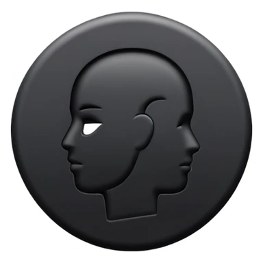 user silhouette icon 3D sticker