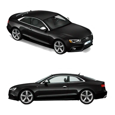 Black audi a5 sticker