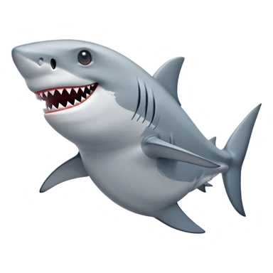 Shark with feet’s and wearing shoes sticker