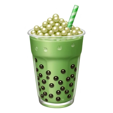 Mint  boba sticker