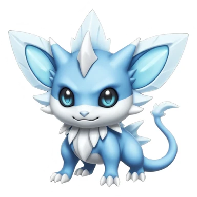 Elemental shady edged scaled murky dark dusky mechanical frosty fairy-like fantasy epic rare Glalie-Sneasel-Togetic-Pokémon-Fakémon-hybrid-creature sticker