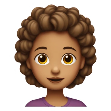 niña con rulos pelo rojo  sticker