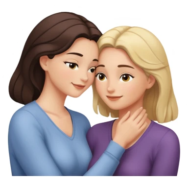 To women intimate moment by the window  sticker