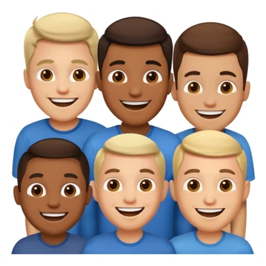 Group of guys sticker