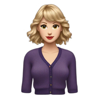 Taylor swift cardigan sticker