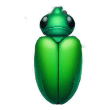 green and purple bug sticker