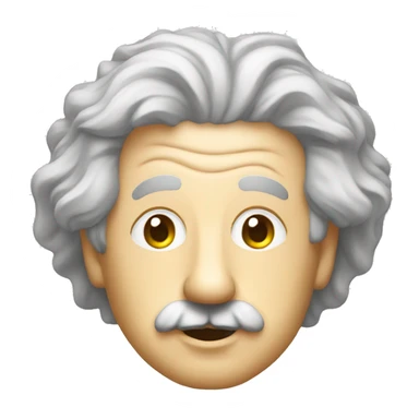 computer with albert einstein in it sticker