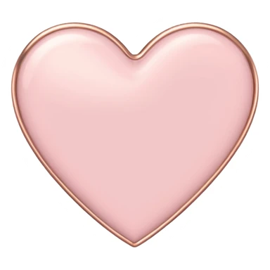 Light pink heart iphone sticker