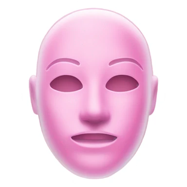 hydrogel face mask pink sticker