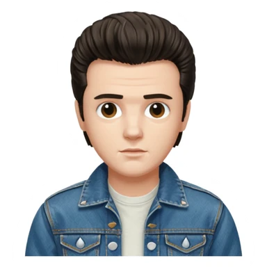 steve from stranger things, elvis hair style sticker
