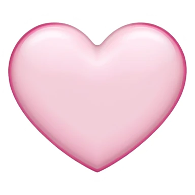 White heart with pink outline sticker