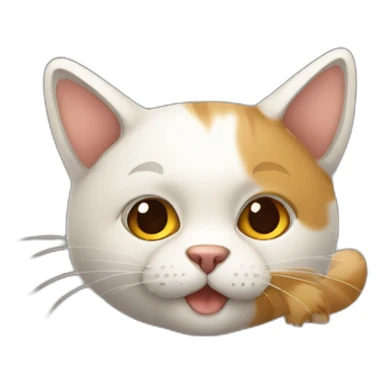 gato com ursinho banco sticker