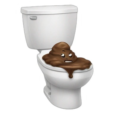 realistic piece of poop sticker