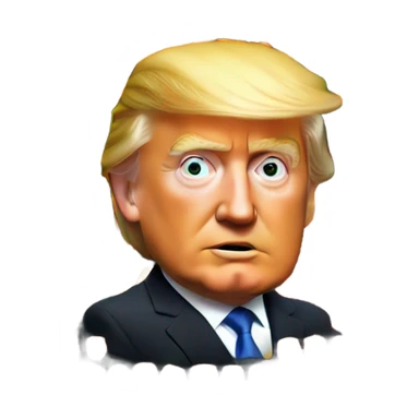 orange trump sticker