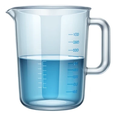 Empty Measuring cup glass sticker