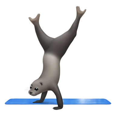 Seal doing gymnastics  sticker