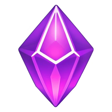 neon violet glowing plumbob sticker