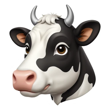 cinematic-noble-black-and-white-cow-portrait-emoji,-poised-and-regal,-with-a-large,-sturdy-build-and-a-striking,-well-groomed-coat-of-pure-black-accented-by-crisp-white-patches,-deep-set-soulful-brown-eyes,-simplified-yet-sharp-and-sophisticated sticker