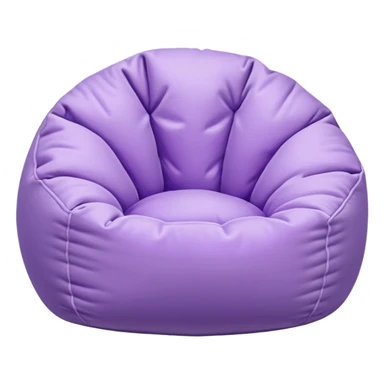 White beanbag with a light purple tint  sticker