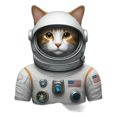 a astrounaut cat sticker