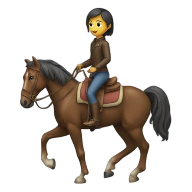 Humain sur un cheval sticker