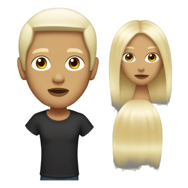 Eminem with his blonde hair  sticker