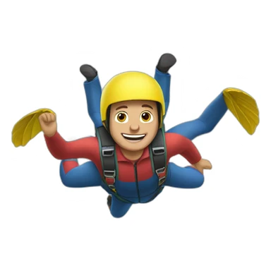 Farmer skydiving sticker