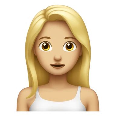 Sleepy girl blonde sticker