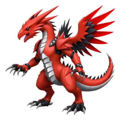 Skarmory-Yveltal-Guilmon-Rhyperior-Herdier-fusion (full body) sticker
