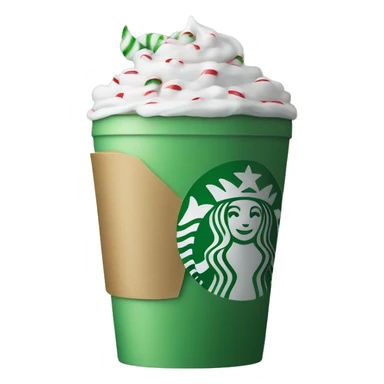 Peppermint ￼ Starbucks, coffee sticker