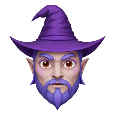 Emoji evil wizard sticker
