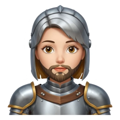 bearded knights women sticker