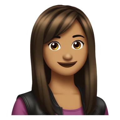 mitchie torres disney channel camp rock demi lovato mitchie torres camp rock straight brown hair camp rock sticker