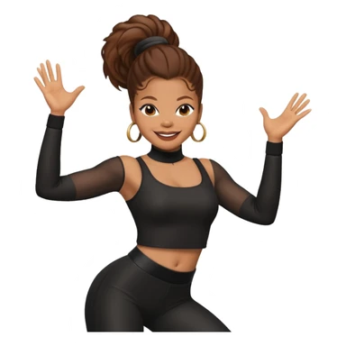 Janet  Jackson dancing sticker