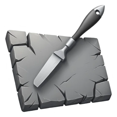 A primitive stone scraper with rough cutting surface.






 sticker